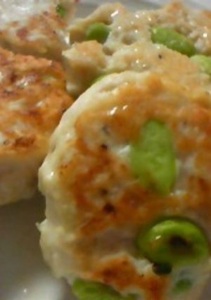 ◎枝豆入りふわふわ鶏バーグ◎-レシピのメイン写真