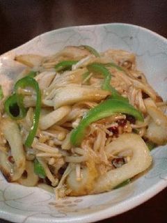 エノキと焼きちくわの甘辛炒め-レシピのメイン写真
