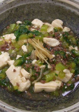 大根葉で和風麻婆豆腐　-レシピのメイン写真