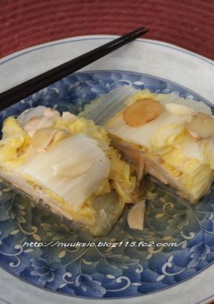 白菜と鶏肉の重ね蒸し煮-レシピのメイン写真