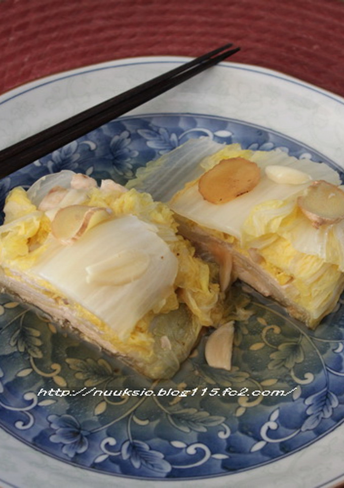 白菜と鶏肉の重ね蒸し煮-レシピのメイン写真