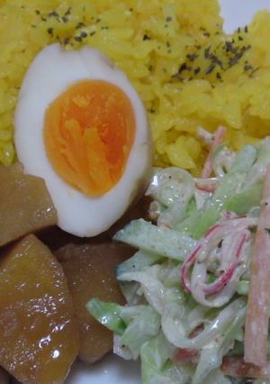 手羽の甘酢煮＆ターメリックライス-レシピのメイン写真