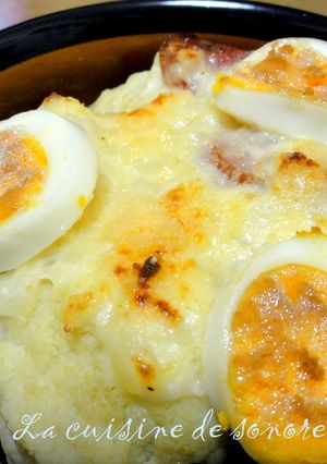 ソースをかけて☆カリフラワーのグラタン-レシピのメイン写真