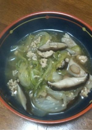 ほっこり☆白菜と鶏ひき肉のやわらか煮-レシピのメイン写真