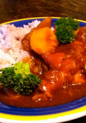 柿の甘みいっぱいカレー-レシピのメイン写真