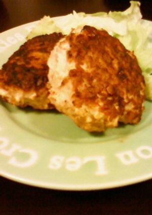 ヘルシー♡鶏ごぼうハンバーグ♪-レシピのメイン写真