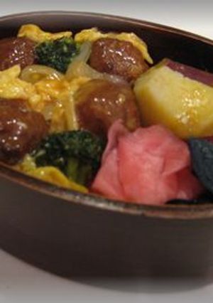 中華名菜でお弁当に肉団子ドン！-レシピのメイン写真