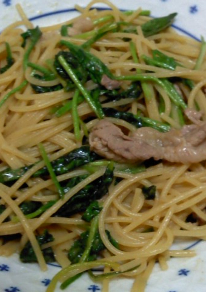 ♪ほうれん草と豚こま肉のみそﾊﾟｽﾀ☆-レシピのメイン写真