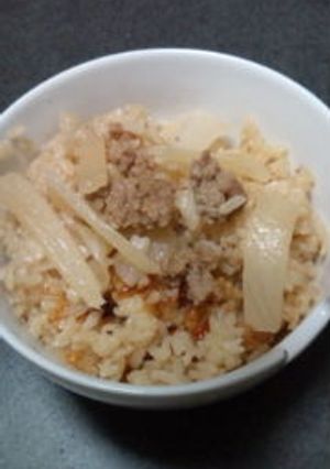 大根と豚ひき肉の炊き込みゴハン-レシピのメイン写真