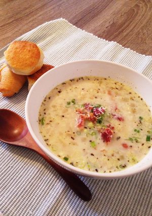 アメリカ　ベークドポテトスープ-レシピのメイン写真