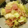 止まらない!キャベツとハムのサラダ