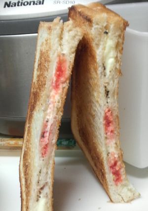 クリームチーズと明太子のホットトースト-レシピのメイン写真