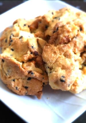 黒ごまとくるみのドロップクッキー-レシピのメイン写真