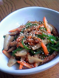 人参・ピーマン・ちくわ・きんぴら-レシピのメイン写真