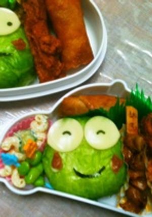 カエルさんキャラ弁☆-レシピのメイン写真