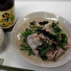 ほうれん草と豚肉のみぞれぽん酢（バター）-レシピのメイン写真