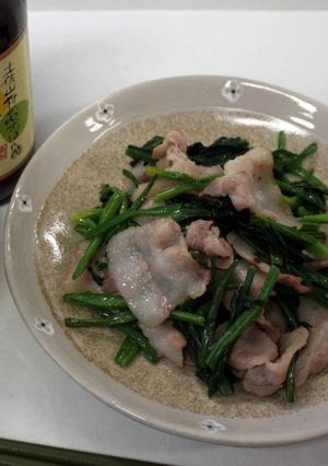 ほうれん草と豚肉のみぞれぽん酢（バター）-レシピのメイン写真