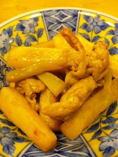 長いもと豚肉の甘酢炒め-レシピのメイン写真