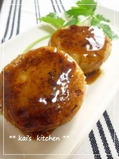 ヘルシー♪蓮根とおからの照り焼きバーグ-レシピのメイン写真