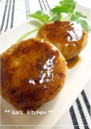 ヘルシー♪蓮根とおからの照り焼きバーグ-レシピのメイン写真