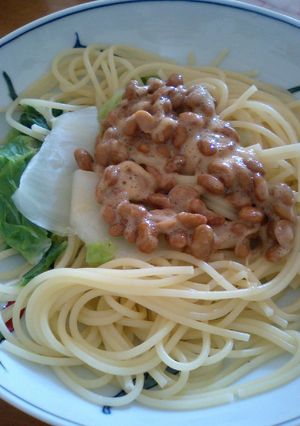納豆＆パルメザンのっけるだけのスパゲティ-レシピのメイン写真