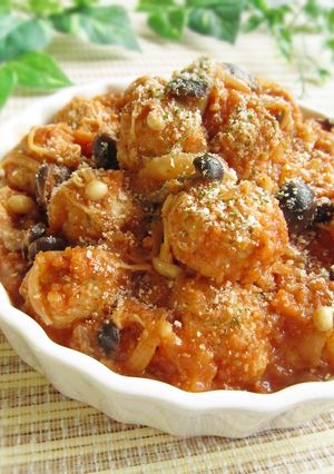 Ｗでふわふわ鶏団子のおろしケチャップ煮-レシピのメイン写真