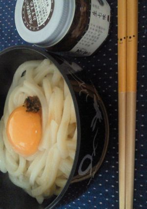 生七味で☆簡単釜玉うどん-レシピのメイン写真