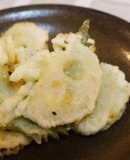 カマンベールチーズと大葉の蓮根はさみ揚げ