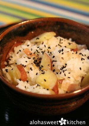 さつま芋とベーコンのホクホク炊き込みご飯-レシピのメイン写真
