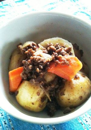 キタアカリのそぼろ肉じゃが-レシピのメイン写真