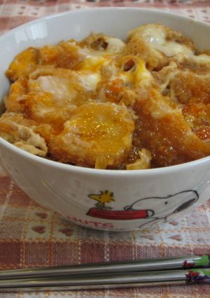 レンジでお手軽♪一人前カツ丼♪-レシピのメイン写真
