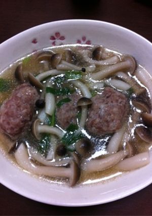 つみれ風肉団子煮-レシピのメイン写真