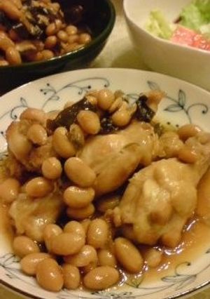手羽元と大豆の煮物-レシピのメイン写真
