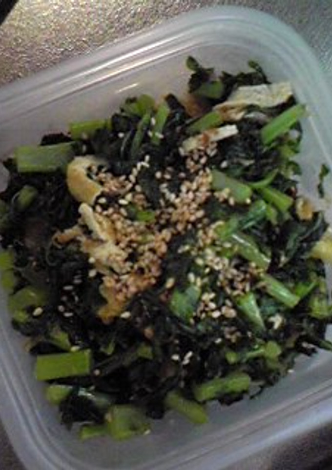 我が家の大根葉と油揚げの炒めもの-レシピのメイン写真