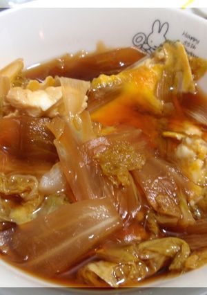 めんつゆで簡単♪白菜だけのすき煮-レシピのメイン写真