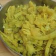キャベツとジャガイモのサブジ(野菜炒め)