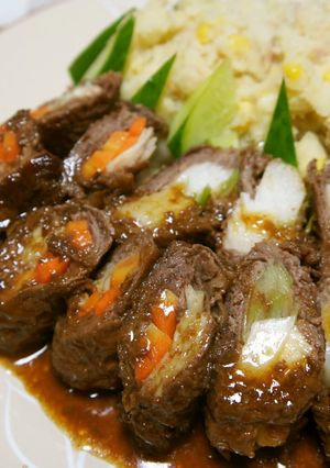 我が家の万能だれで☆牛肉の野菜巻き-レシピのメイン写真