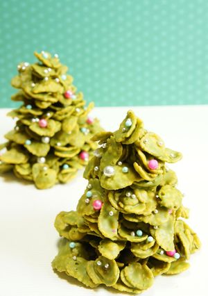 抹茶チョコフレークのクリスマスツリー☆-レシピのメイン写真