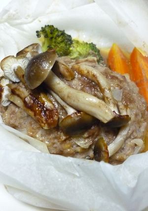 オーブンで☆包み焼きハンバーグ-レシピのメイン写真