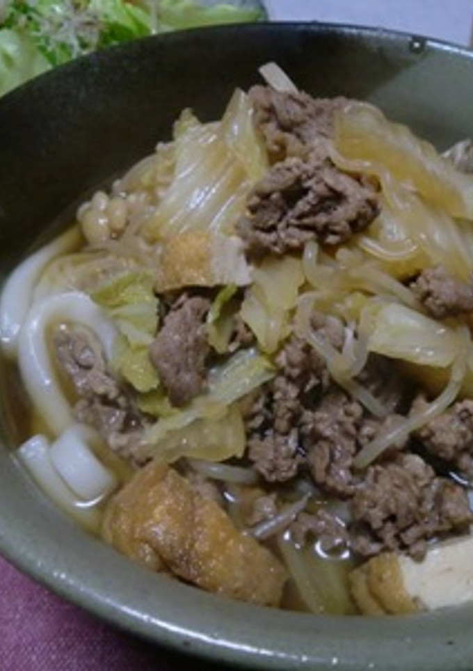 ◇すき焼き風うどん◇-レシピのメイン写真
