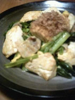 豆腐+小松菜の炒め物-レシピのメイン写真