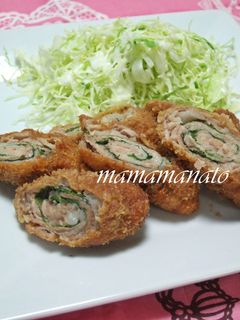 ☆豚こま肉のシソ巻きフライ☆-レシピのメイン写真