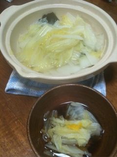 白菜だけのポン酢鍋-レシピのメイン写真