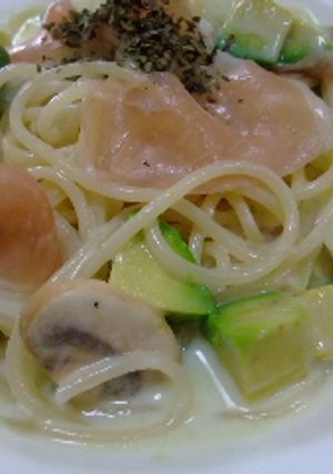 生ハムとアボガドのクリームパスタ♪-レシピのメイン写真