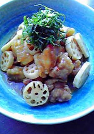 簡単 (o＿д＿)鶏とれんこんの南蛮漬け-レシピのメイン写真