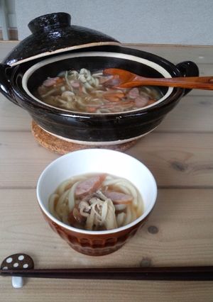 こくウマ☆きのこのバター麺つゆうどん-レシピのメイン写真