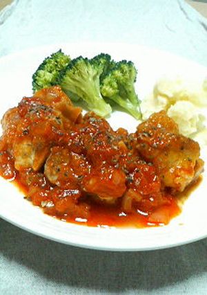 ジューシー!!鶏のトマト煮-レシピのメイン写真
