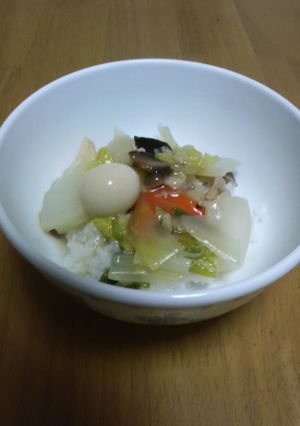 中華名菜・八宝菜でお手軽中華丼-レシピのメイン写真
