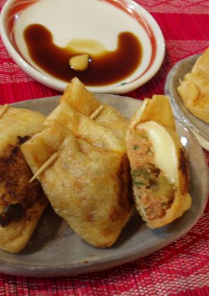 キムチーズ蓮根のお揚げさん焼き-レシピのメイン写真