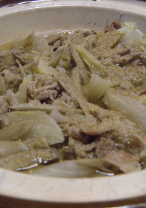 すりゴマとごぼうで●にんにく鍋●-レシピのメイン写真